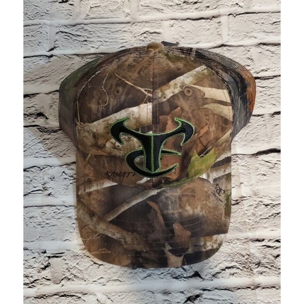 LOT OF 2 True Timber Camo Adjustable Snapback Hunting Fishing Trucker Hat Cap